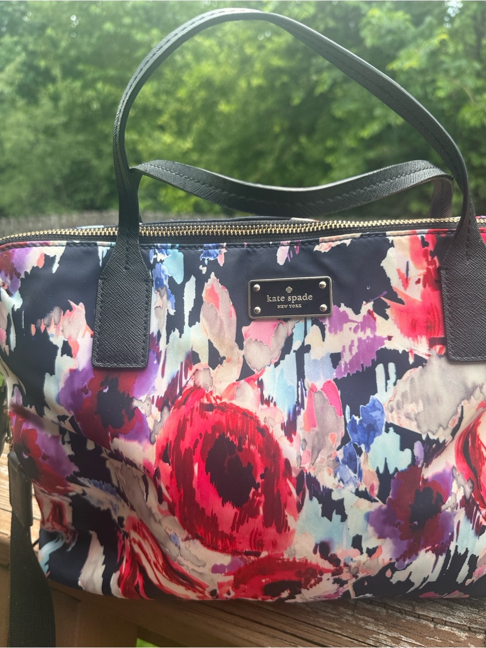Kate Spade Blake Avenue Hazy Floral Daveney Laptop Bag